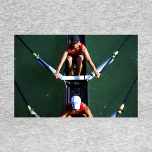 Aerial View of Rowers T-Shirt